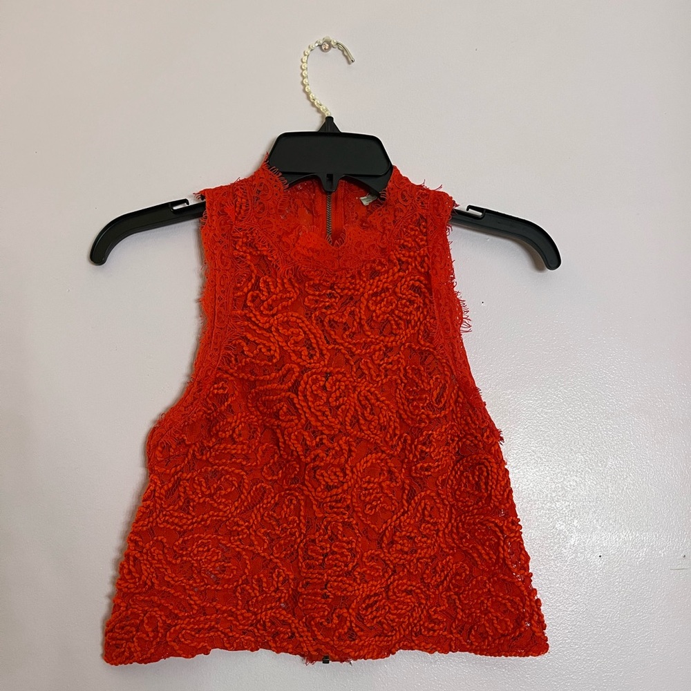 Zara coral top